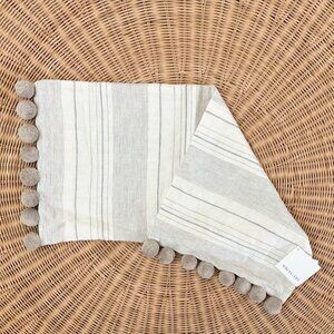 NEW Serena & Lily Luca Pillow Cover (14”x30”)-Fog Grey